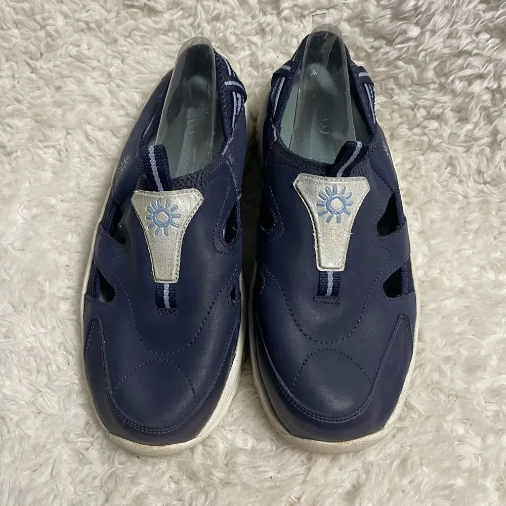 No Boundaries leather Navy Blue tracker sandals size 10 - Picture 2 of 11